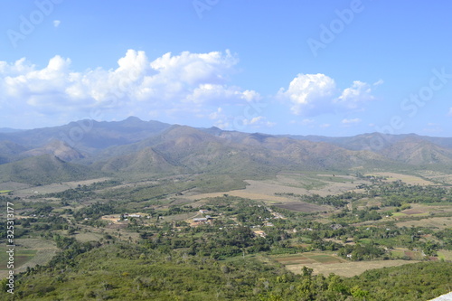 Surrounding landscape of Trinidad, Cuba, as seen from the Cerro de la Vigia viewpoint