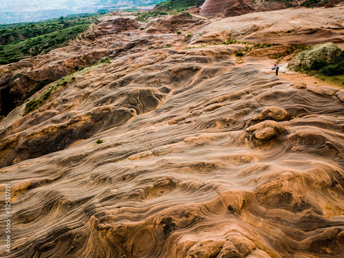 Scenery of Loess Plateau in Shaanxi, China