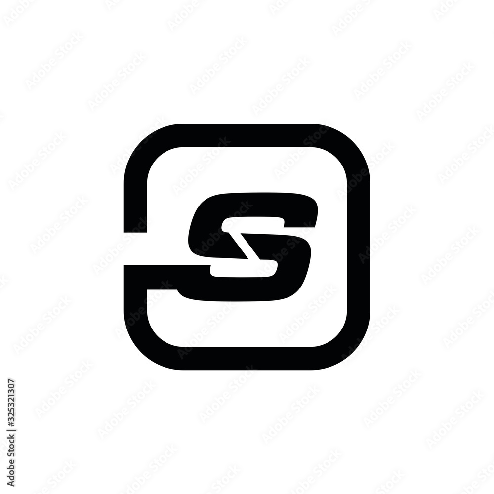 SS S letter logo design vector SS S letter logo design vector