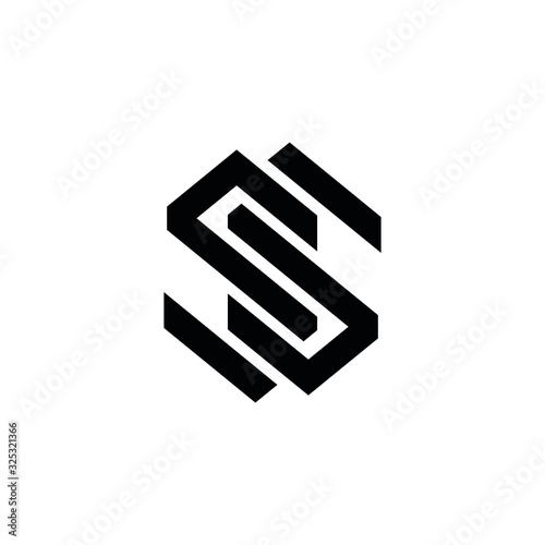 SS S S letter logo design vector