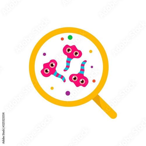 simple bacterial vector dsign illustration, for posters, web, labels, backgrounds and other