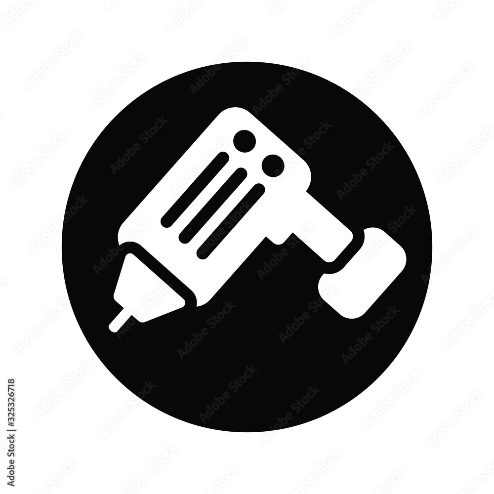 Drill machine black icon, engineering equipment Drill machine black icon, engineering equipment