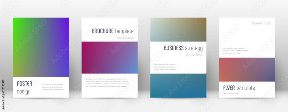 Flyer layout. Minimalistic captivating template fo Flyer layout. Minimalistic captivating template fo
