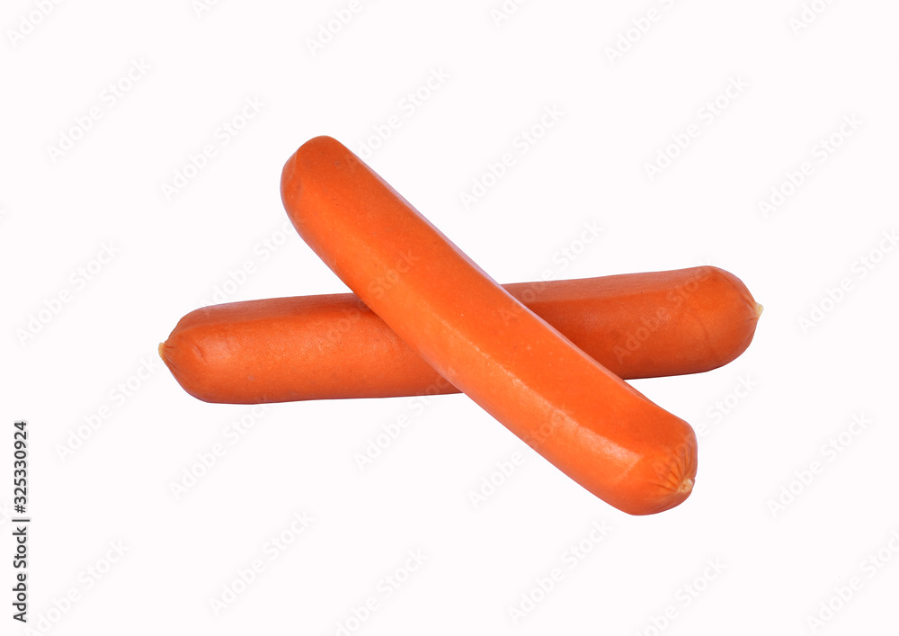 sausage on white background sausage on white background