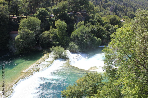 Obraz na płótnie Croatia Krka Waterfall w salonie