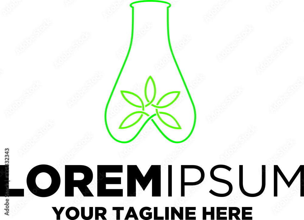 Lab Marijuana Logo Lab Marijuana Logo