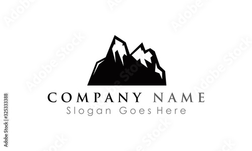 camping mountain logo