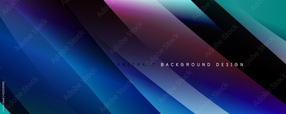 Wave liquid style lines with shadows and light on gradient background Wave liquid style lines with shadows and light on gradient background