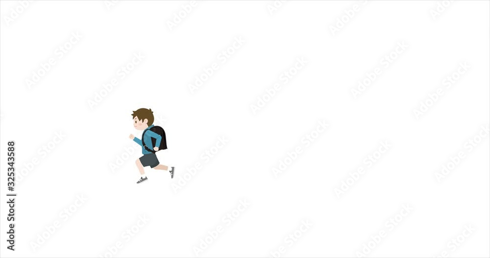 小学生 男の子 走るアニメーション 小学生 男の子 走るアニメーション