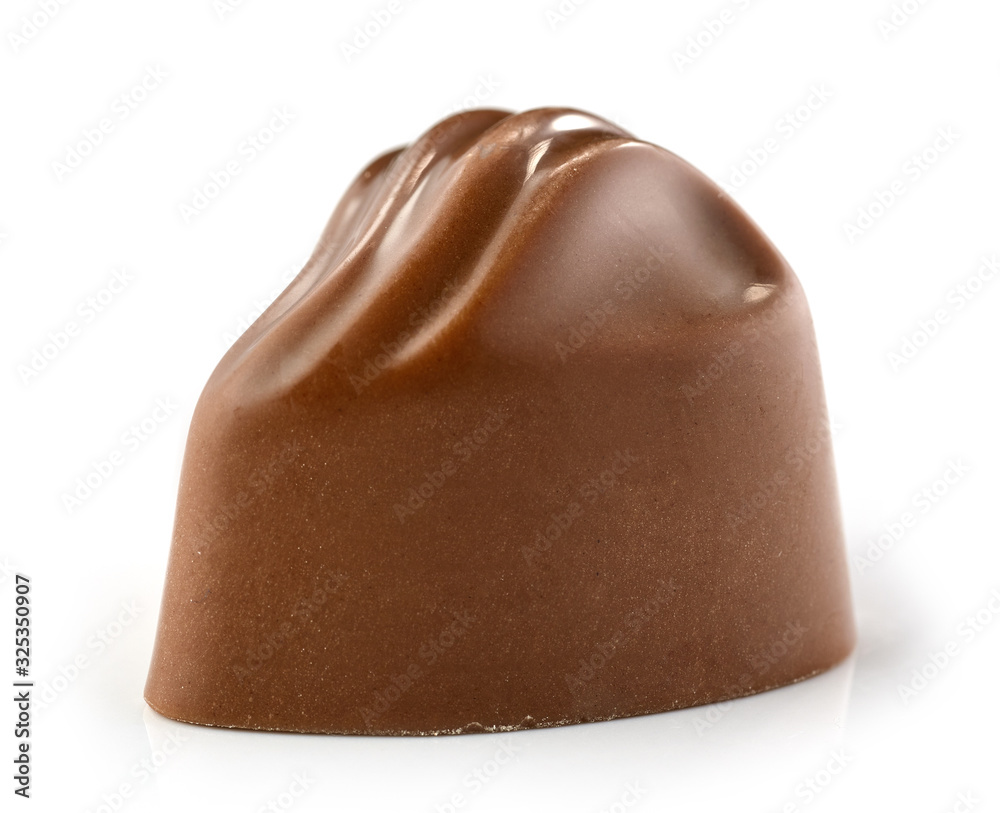 Obraz premium chocolate praline on white background