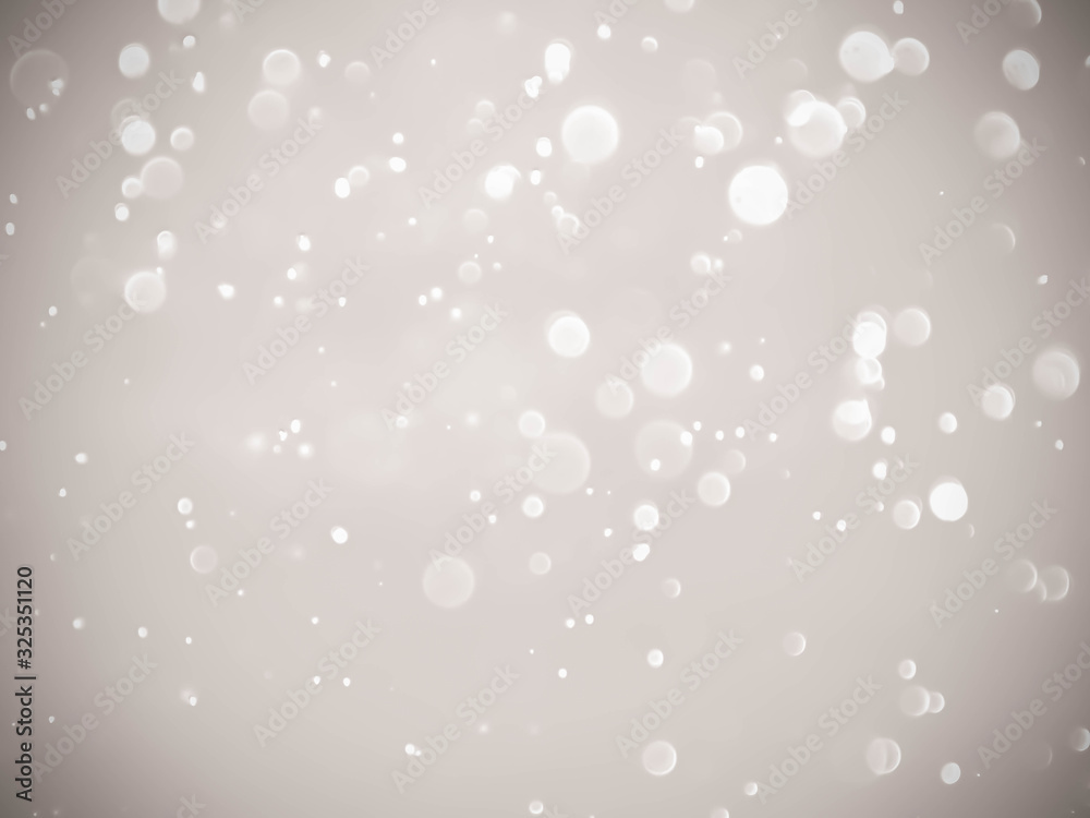 Abstract bokeh lights with soft light background.