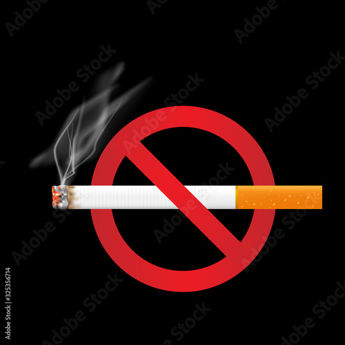 Basic RGCigarette isolated on background. Vector illustrations in realistic style.