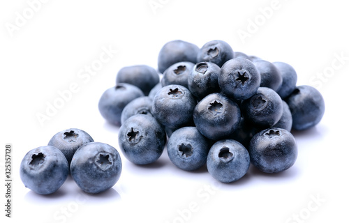 Sweet blueberries fruits.