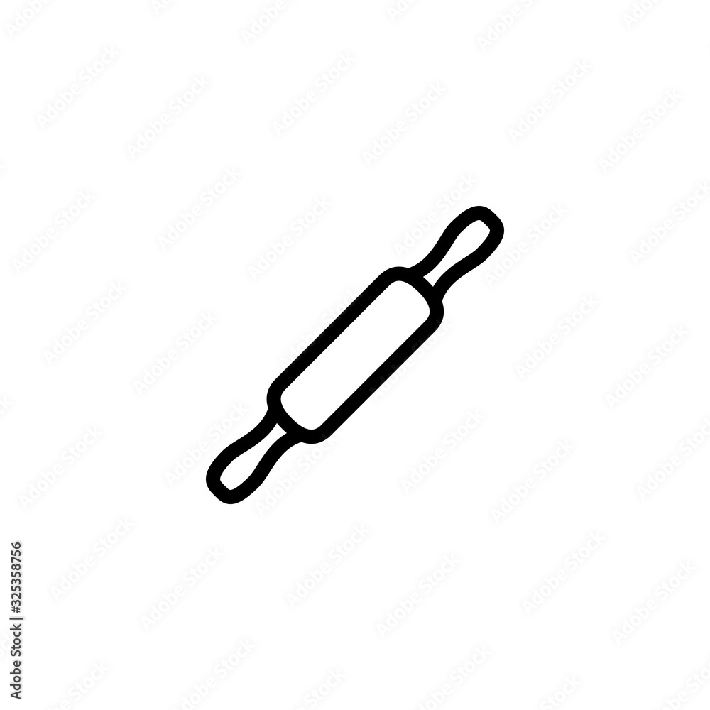 Vector illustration, rolling pin icon design
