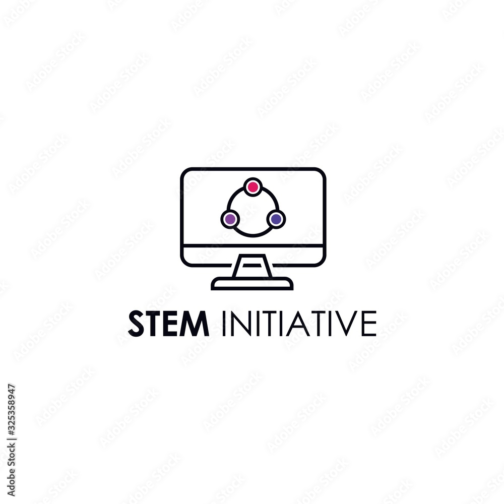 Stem Initiative Logo Company and Templates Vector Stem Initiative Logo Company and Templates Vector
