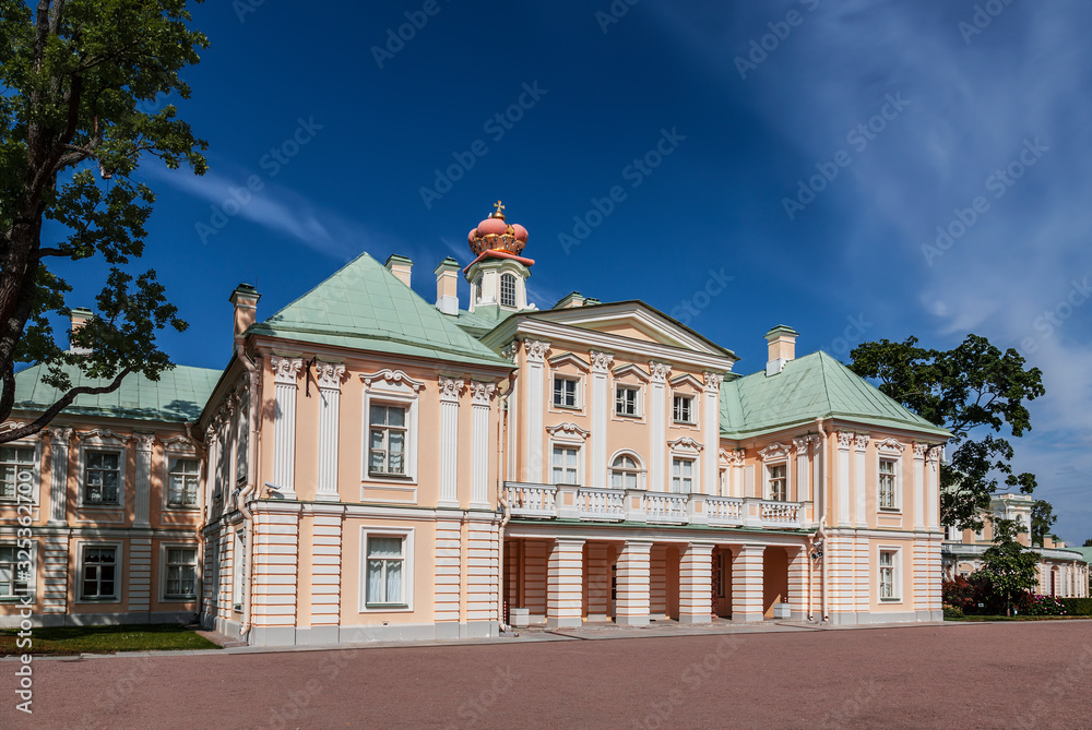 Oranienbaum, Great Menshikov Palace, view from the courtyard. Lomonosov, Leningrad region, Russia