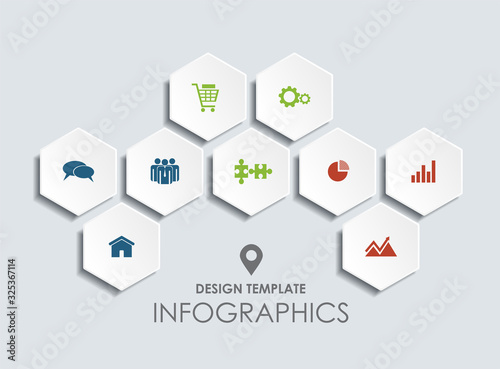 Infographic design template with place for your data. Vector illustration.
