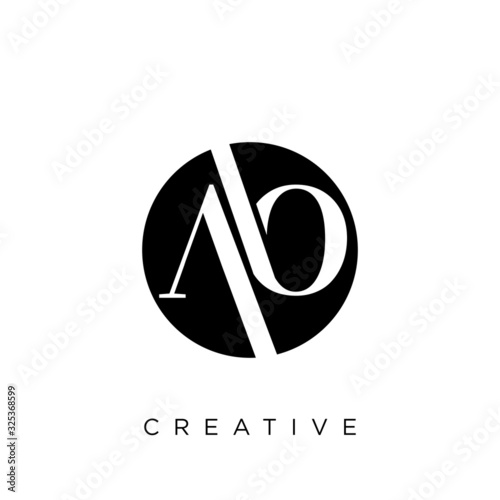ab logo design vector