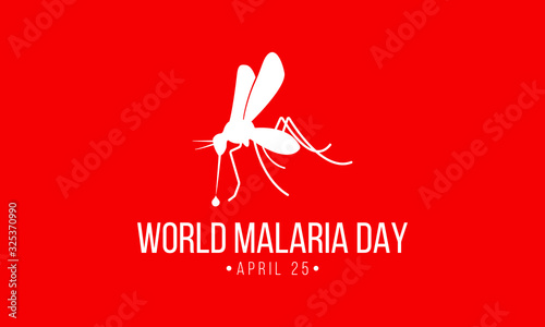 Vector illustration on the theme of World Malaria Day observed on April 25th every year. photo