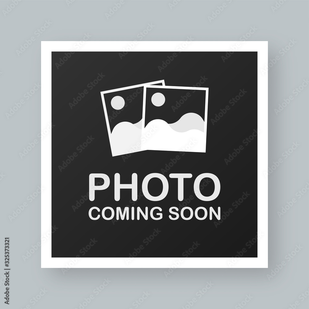 Photo coming soon. Picture frame. Vector stock illustration