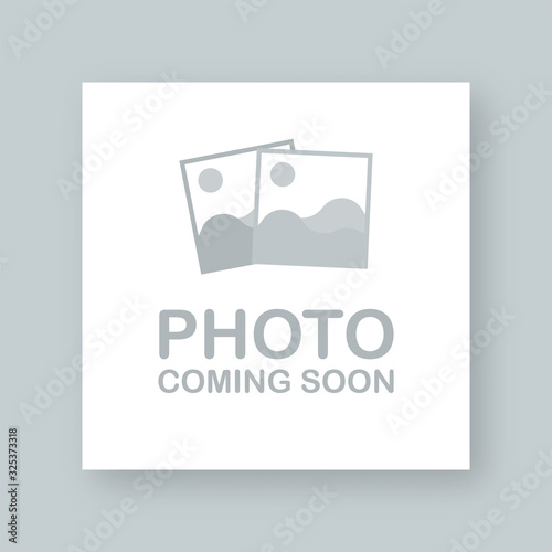 Photo coming soon. Picture frame. Vector stock illustration