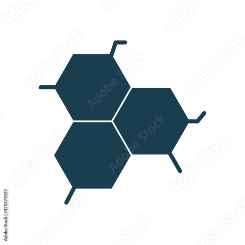 Isolated cells structure silhouette style icon vector design