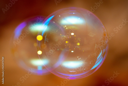 Beautiful soap bubbles fly © schankz