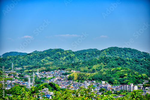 View from Kinugasa park in Yokosuka, Japan. photo