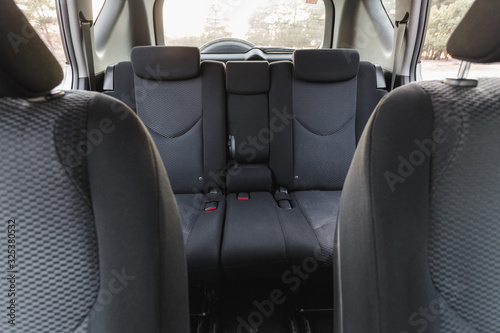 Car interior, part of back and front seats, close © sveten