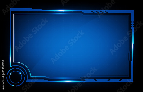 abstract background of futuristic hud ui technology sci fi