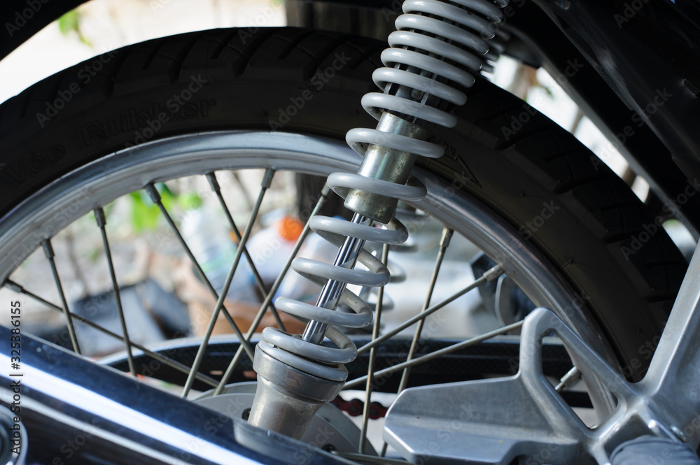 Motorcycle Shock Absorber,Selective focus