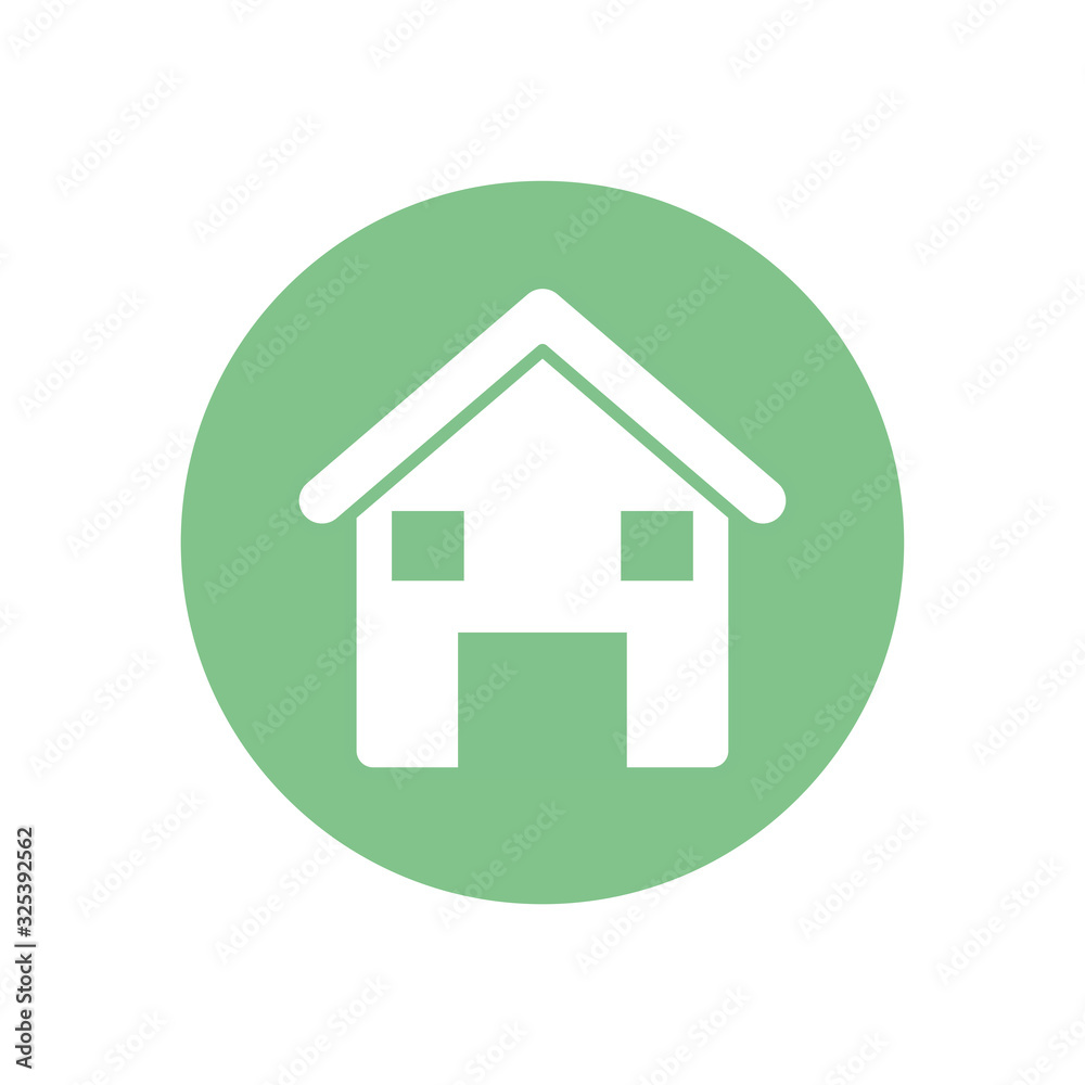 Isolated farm building silhouette block style icon vector design Isolated farm building silhouette block style icon vector design