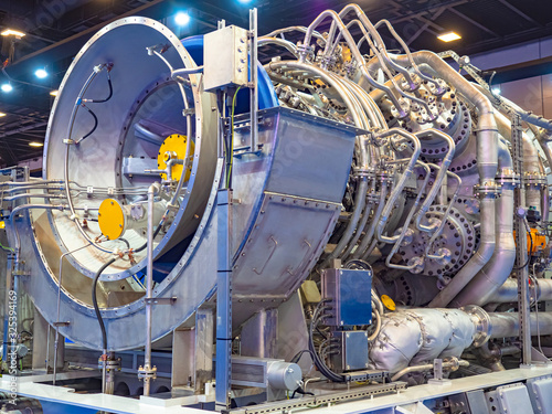 Industrial concept. Turbine...