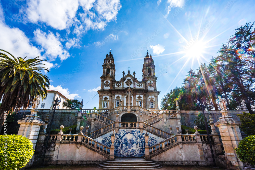 View on Panorama of Sanctuary of Our Lady of Remedios in Lamego