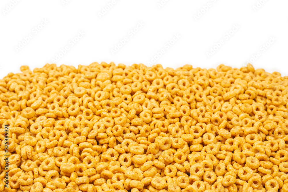 Corn-flakes background and texture. Top view. Corn-flakes background and texture. Top view.