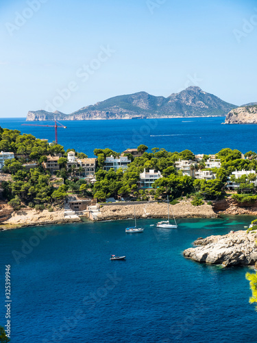 Lonely bay cala Llamp near Costa de Andratx, Mallorca, Balearic Islands, Spain photo