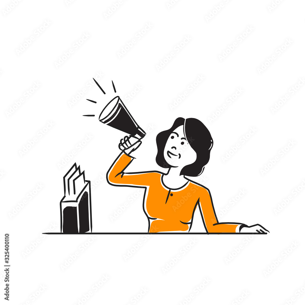 Fototapeta premium Human resources and recruiting vector illustration