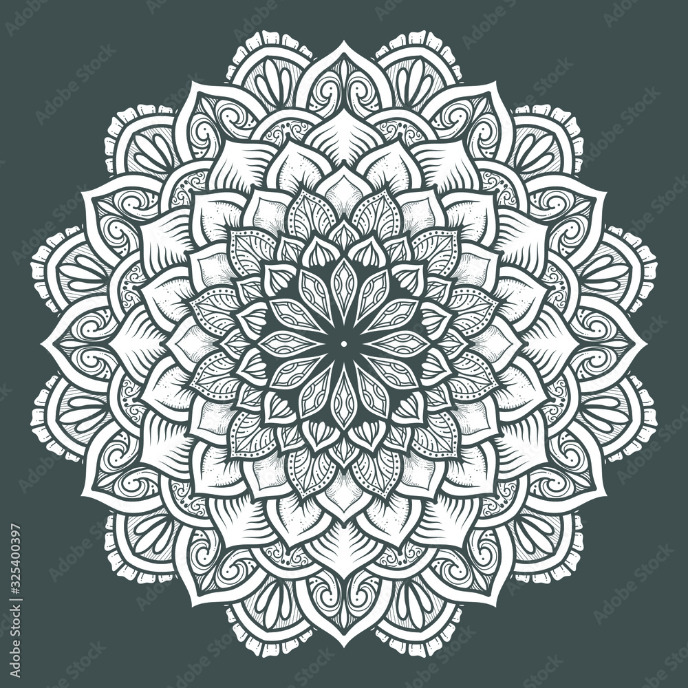 illustration of mandala art decoration illustration of mandala art decoration