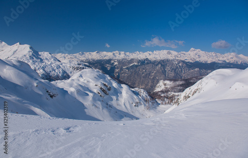 Snow covered mountains