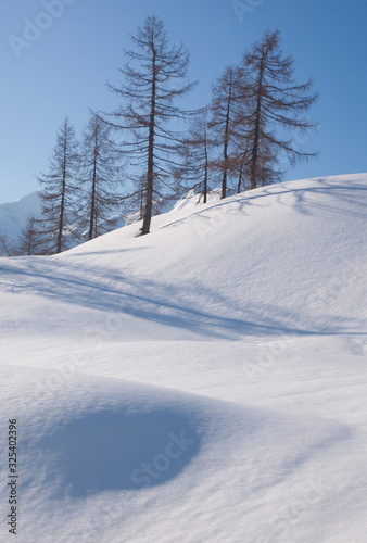 Snow covered mountains