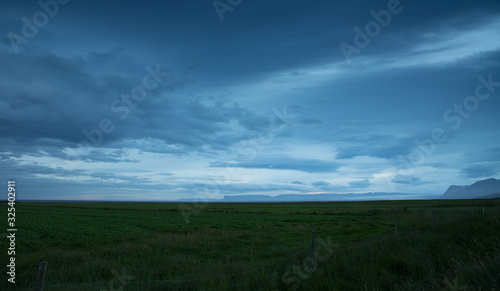 Beautiful scenic wild landscape of Icelandic nature.