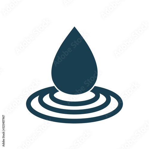 Isolated oil drop silhouette style icon vector design