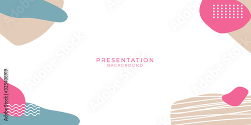 Blue Tosca Purple Pink Memphis Background for Presentation Background. Vector illustration on white backgound