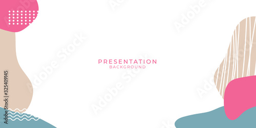Blue Tosca Purple Pink Memphis Background for Presentation Background. Vector illustration on white backgound