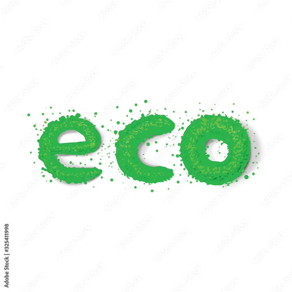 Eco flat vector icon. Ecology flat vector sign. Tree leaf flat vector icon Eco flat vector icon. Ecology flat vector sign. Tree leaf flat vector icon