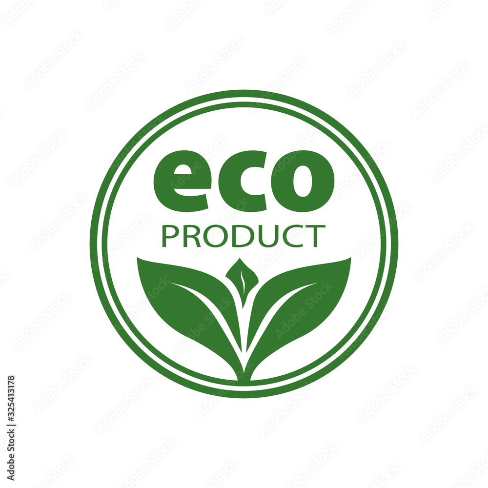 Eco flat vector icon. Ecology flat vector sign. Tree leaf flat vector icon Eco flat vector icon. Ecology flat vector sign. Tree leaf flat vector icon