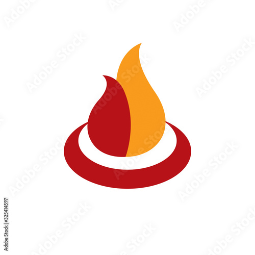 The power of burning flame,...