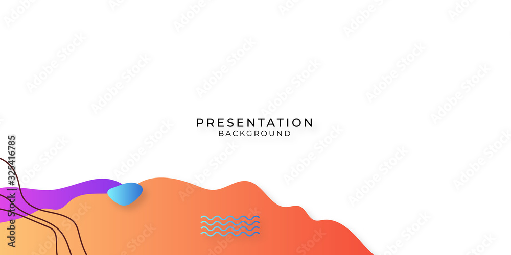 Modern liquid abstract element shape memphis style design fluid vector colorful illustration. Banner simple shape template for presentation, flyer, brochure isolated on white background. Memphi 