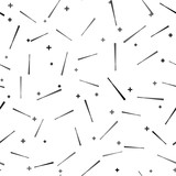 Black Baseball bat icon isolated seamless pattern on white background. Vector Illustration