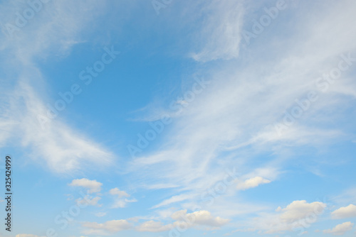 Fototapeta Naklejka Na Ścianę i Meble -  White clouds on blue sky.